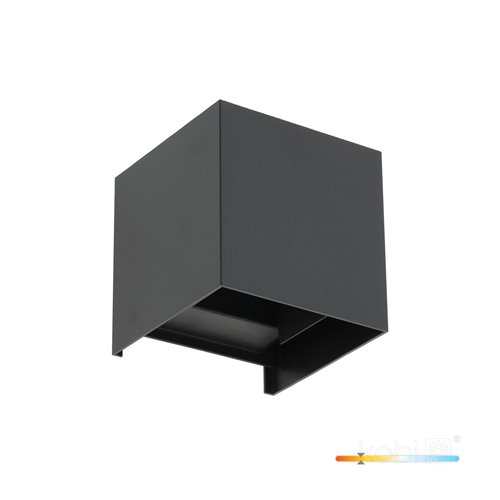 Kinkiet elewacyjny góra dół Querk 2x2W 3000K czarny