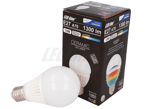 Żarówka LED line E27 13W CSP A60 1300lm - b. ciepła