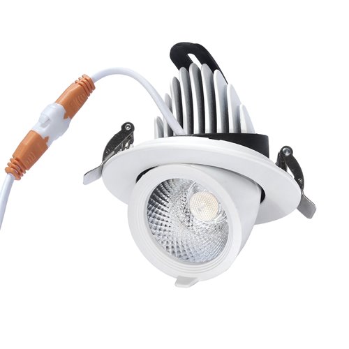 Oprawa LED Downlight regulowana biała 10W 850lm CRI90 4000K