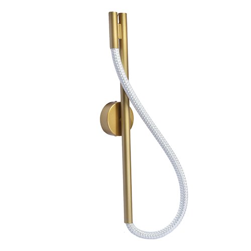 Kinkiet ścienny LED Serpente 12W CCT wężyk splot - złoty