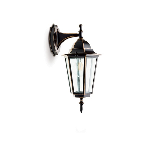 Lampa ogrodowa LO4102 Czarno-Złota