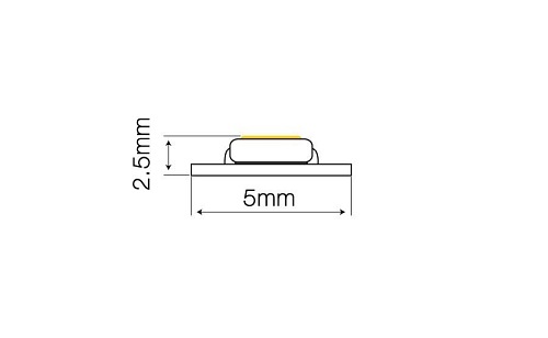 Taśma Slim LED line 600 SMD2216 12V biała dzienna 3900-4175K 5mm WPCB 5 metrów