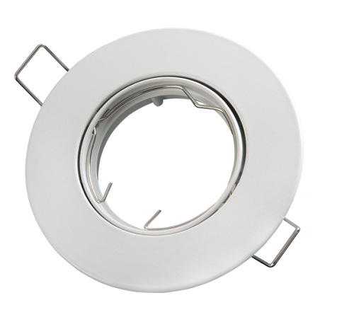 oprawa halogenowa LED line okrągła ruchoma odlew aluminium biała mat