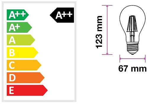 Żarówka LED E27 9W 1100lm FILAMENT - biała ciepła 2700K