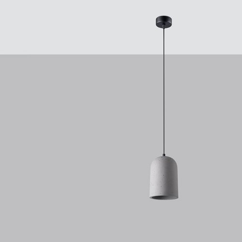 Lampa wisząca industrialna NIMIS 1xE27 szary beton