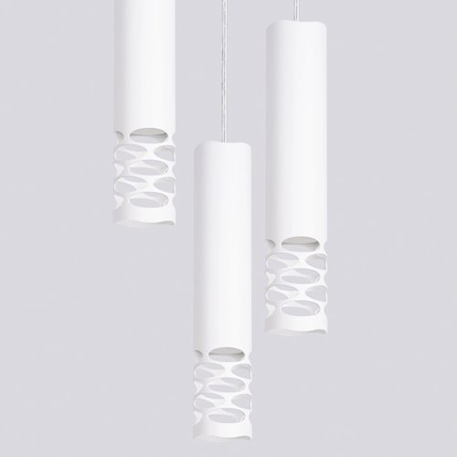 Lampa wisząca potrójna Liro 3xGU10 okrągła biała
