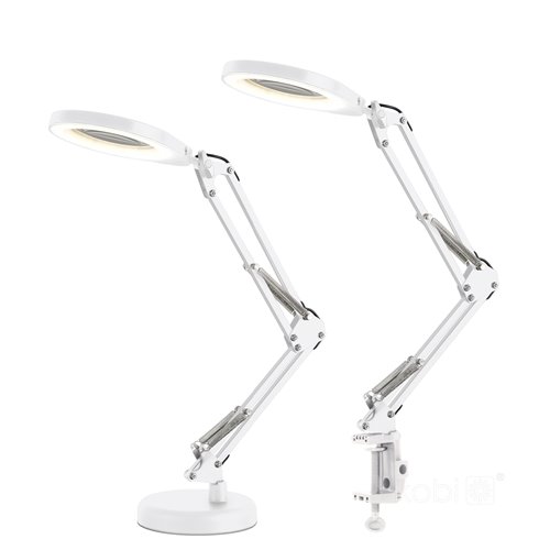 Lampka biurkowa LED Auriq z lupą 10W CCT biała