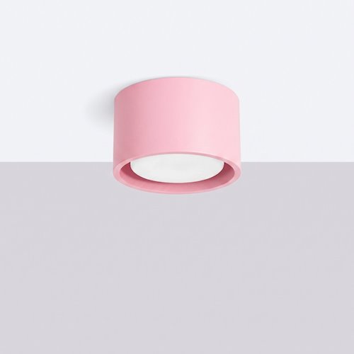 Lampa sufitowa tuba Modo 1xGx53 różowa
