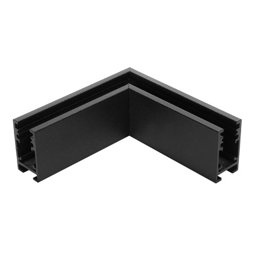 Łącznik kątowy do szyn natynkowych Micro-24V czarny