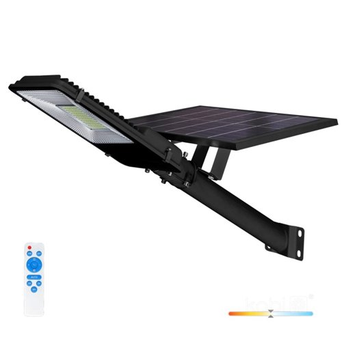 Lampa solarna uliczna 11W 1100lm z wysięgnikiem i pilotem