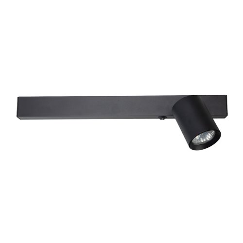 Kinkiet liniowy LED UP 5W z reflektorem GU10 Front prawy czarny
