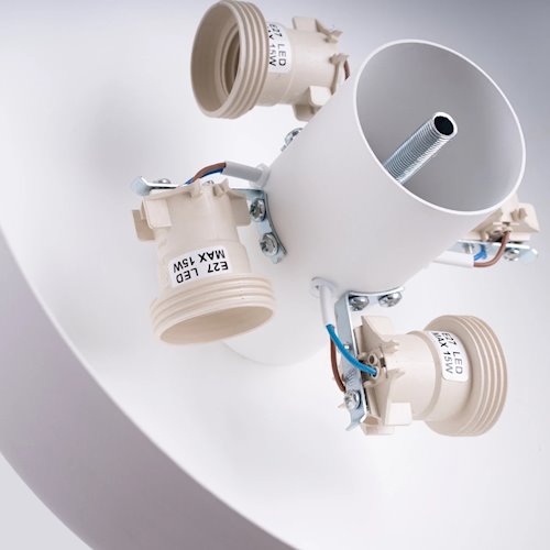 Lampa sufitowa okrągła Omiq 4xE27 biała