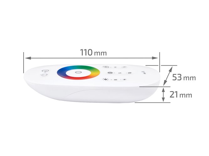 Lampa podłogowa LED z pilotem RGB+CCT 140cm 9W czarna