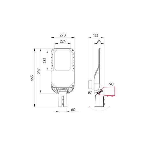 Lampa uliczna LED 200W Camino 28000lm 4000K