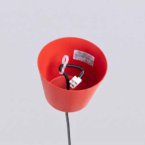 Lampa wisząca klasyczna Bilo 1xE27 czerwona