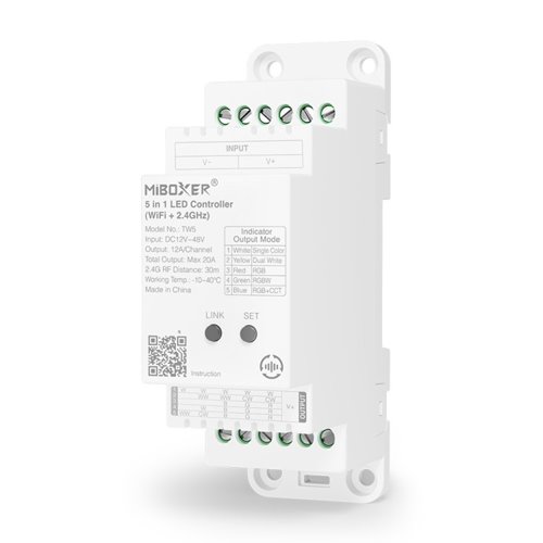 Mi-Light TW5 sterownik LED Wi-Fi 5w1 na szynę DIN
