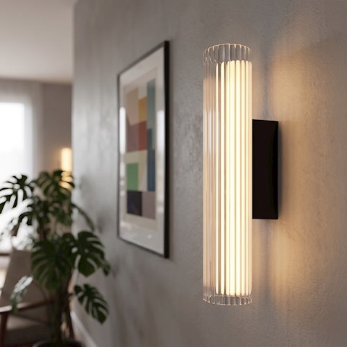 Kinkiet ścienny liniowy LED 6W 3CCT 30cm akryl czarny