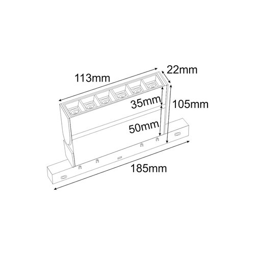 Reflektor magnetyczny Point Mi-Light Smart biały 18cm 6W CCT