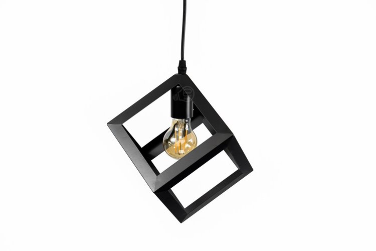 Lampa wisząca FERRUM FRAT 3xE27 czarna