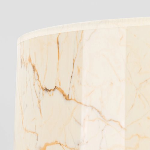 Lampa podłogowa z abażurem Nevia 1xE27 beżowy marmur