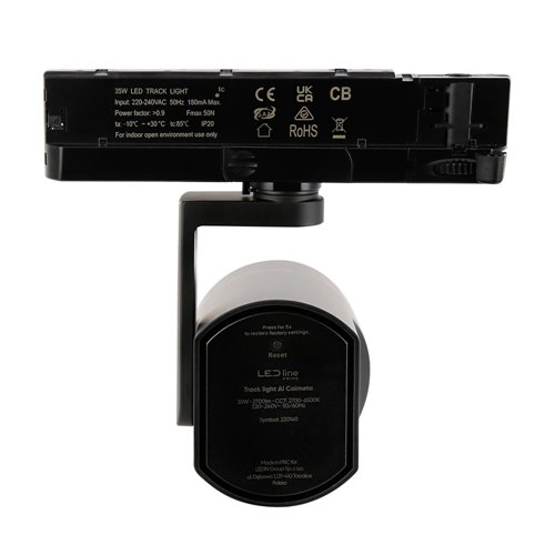 Reflektor 3-fazowy Caimeta AI 35W CRI98 24° CCT czarny