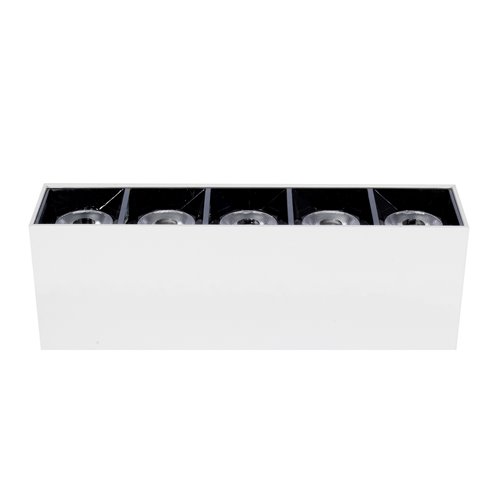 Lampa liniowa LED 15W natynkowa biało-czarna - ciepła