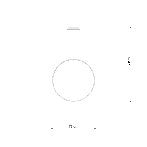 Lampa wisząca RIO 78 czarny LED 4000K
