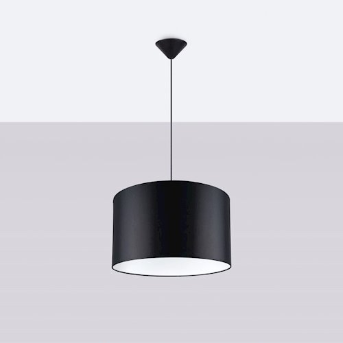 Lampa wisząca minimalistyczna Nova 40cm 1xE27 czarna