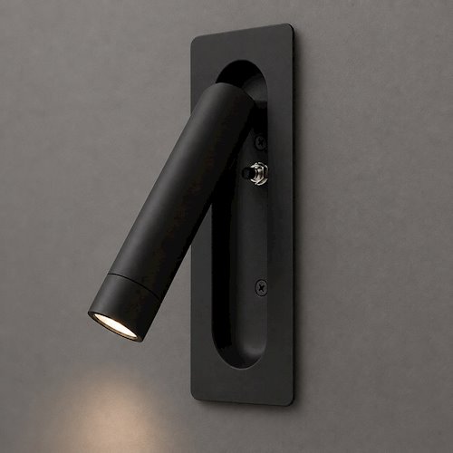 Kinkier reflektor ścienny LED Inn podtynkowy 3W 3000K czarny