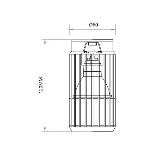 Oprawa natynkowa okrągła Vertical 1xGU10 czarna