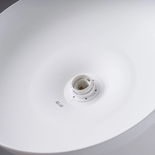 Lampa wisząca z okrągłym kloszem Gina 1xE27 biała