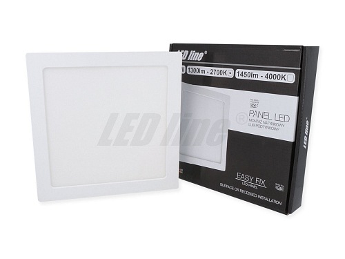 kwadratowy panel LED 18W easyfix barwa ciepła
