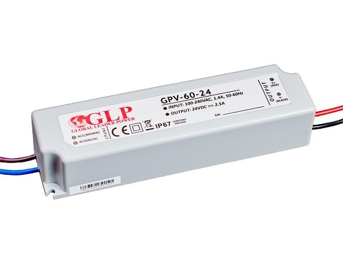 Zasilacz LED 24V GLP 60W 2,5A GPV-60-24 IP67