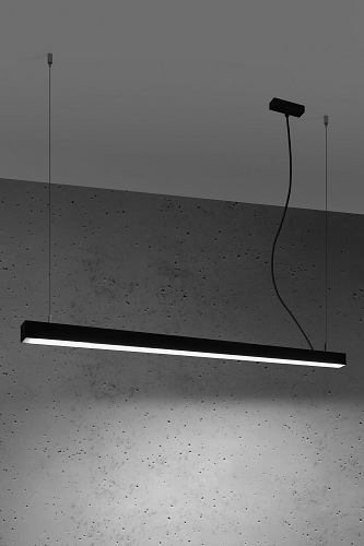 Lampa wisząca PINNE 117 czarna 4000K