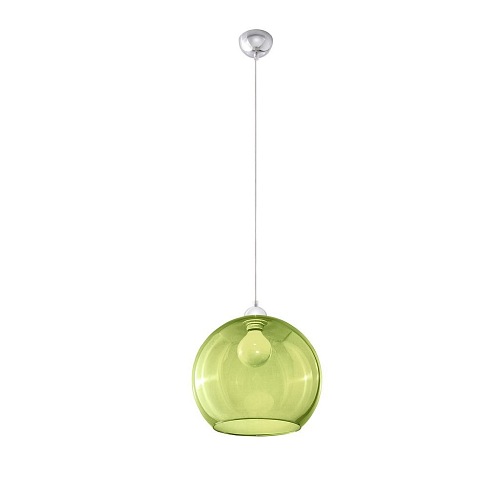 Lampa wisząca zielona kula BALL 1xE27