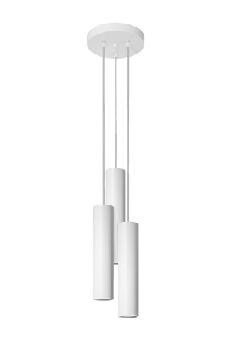 Lampa wisząca Cylindry LAGOS 3P biała 3xGU10