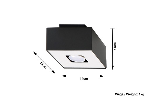 Lampa liniowa natynkowa NEMO 7W 4000K Czarna