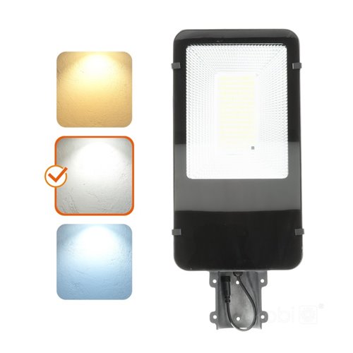 Lampa solarna uliczna 11W 1100lm z wysięgnikiem i pilotem