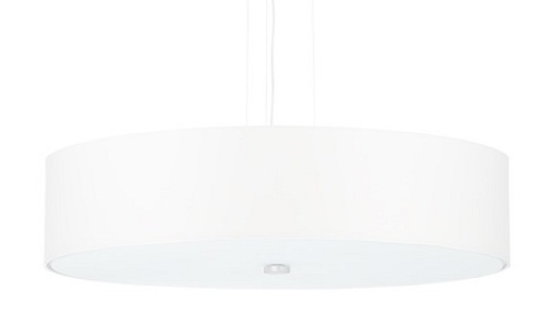 Lampa wisząca SKALA okrągła 50 cm 5xE27 biała