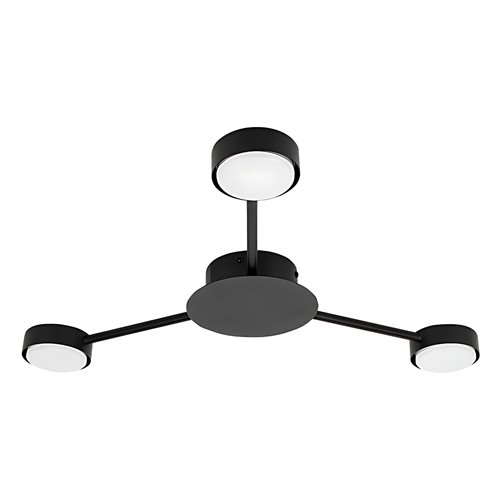 Lampa sufitowa trójramienna Moren 3xGX53 65cm czarna
