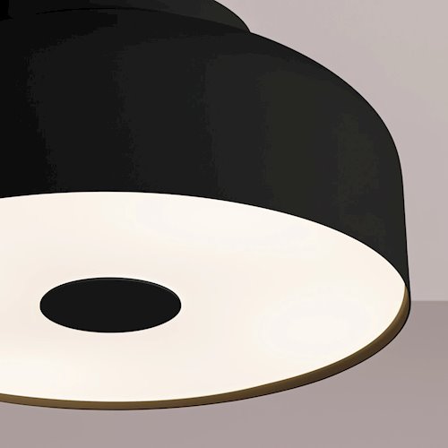 Lampa sufitowa okrągła Omiq 4xE27 czarna