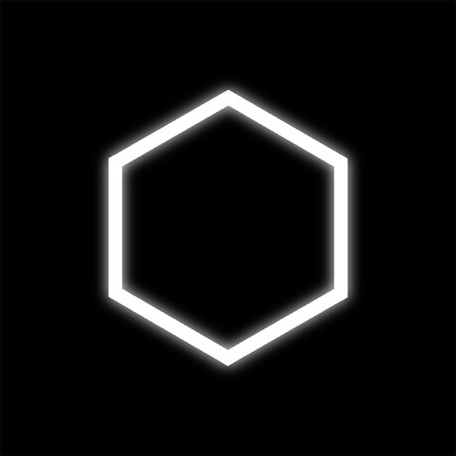 Lampa LED Hexagon 1xHEX czarna 42W 6500K
