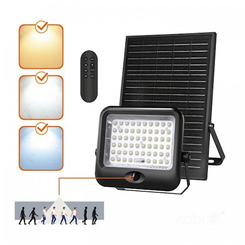 Naświetlacz LED solarny Premium 35W 4600lm 3CCT z pilotem