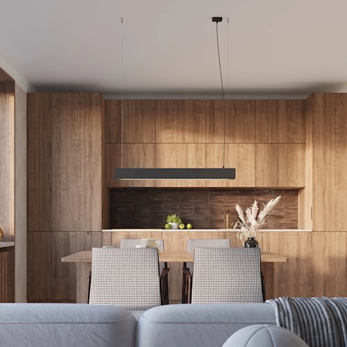 Lampa wisząca liniowa Spark 100cm 1xG13 8,5W 3000K czarna