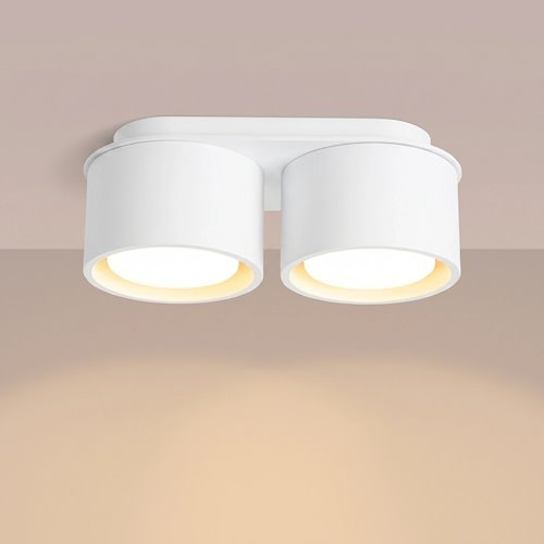Lampa sufitowa podwójna tuba Modo 2xGx53 biała