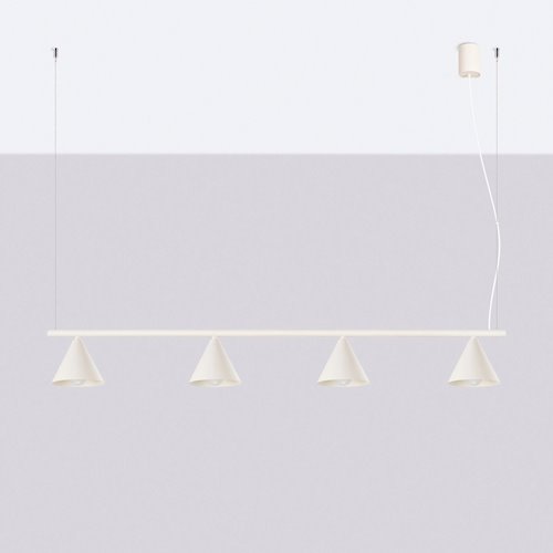 Lampa wisząca Nox 4-punktowa 4xE14 beżowa