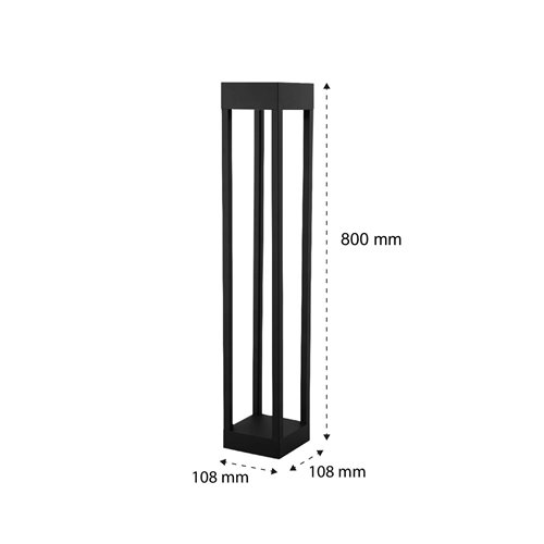 Lampa ogrodowa stojąca Melo 1xGX53 80cm