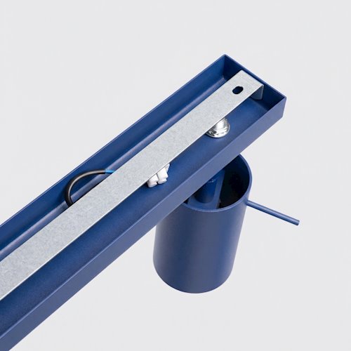 Kinkiet listwa z reflektorami Ring 4xGU10 ultramarynowy
