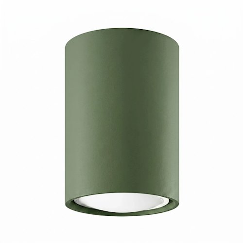 Tuba sufitowa Lagos 10 cm 1xGU10 zielony oliwkowy