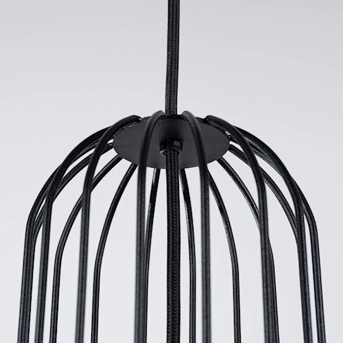 Lampa wisząca potrójna Brina okrągła 3xG9 czarna